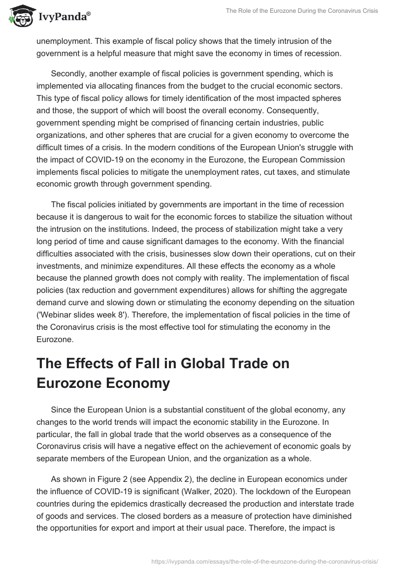 The Role of the Eurozone During the Coronavirus Crisis. Page 5