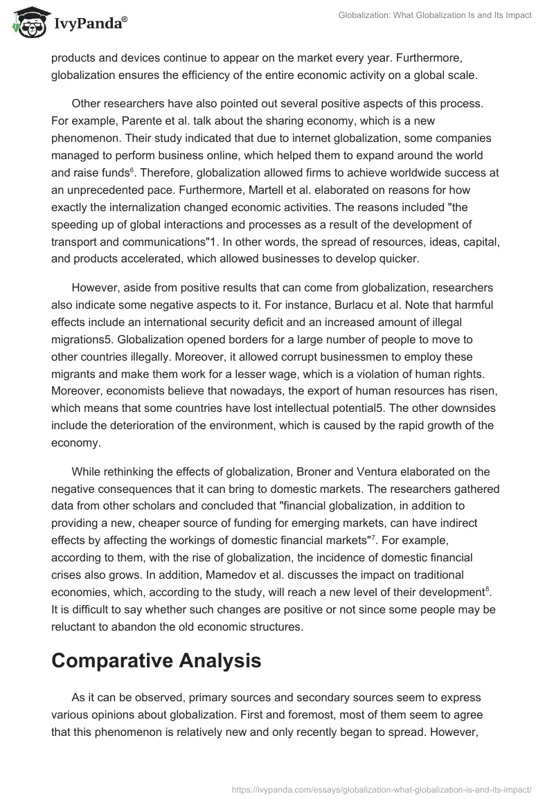 Globalization: What Globalization Is and Its Impact. Page 4