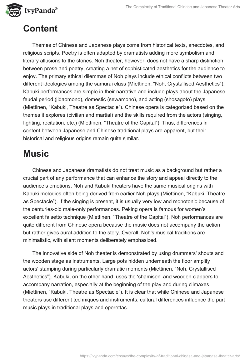 The Complexity of Traditional Chinese and Japanese Theater Arts. Page 3