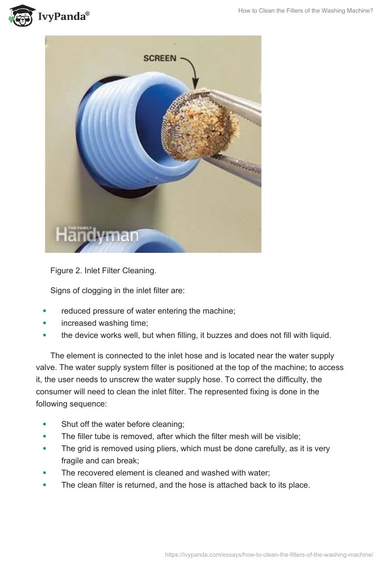 How to Clean the Filters of the Washing Machine?. Page 3