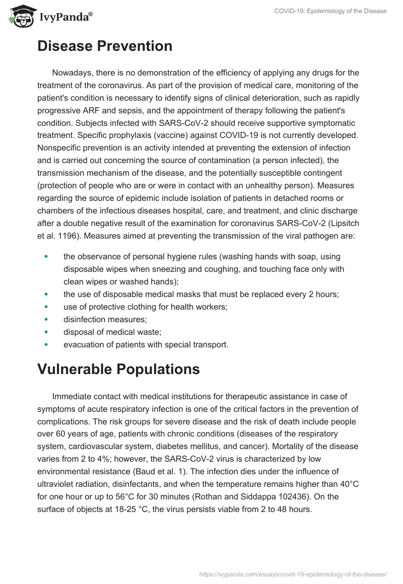 COVID-19: Epidemiology of the Disease. Page 3