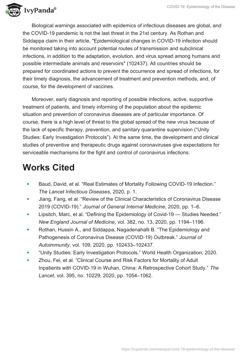 COVID-19: Epidemiology of the Disease. Page 4