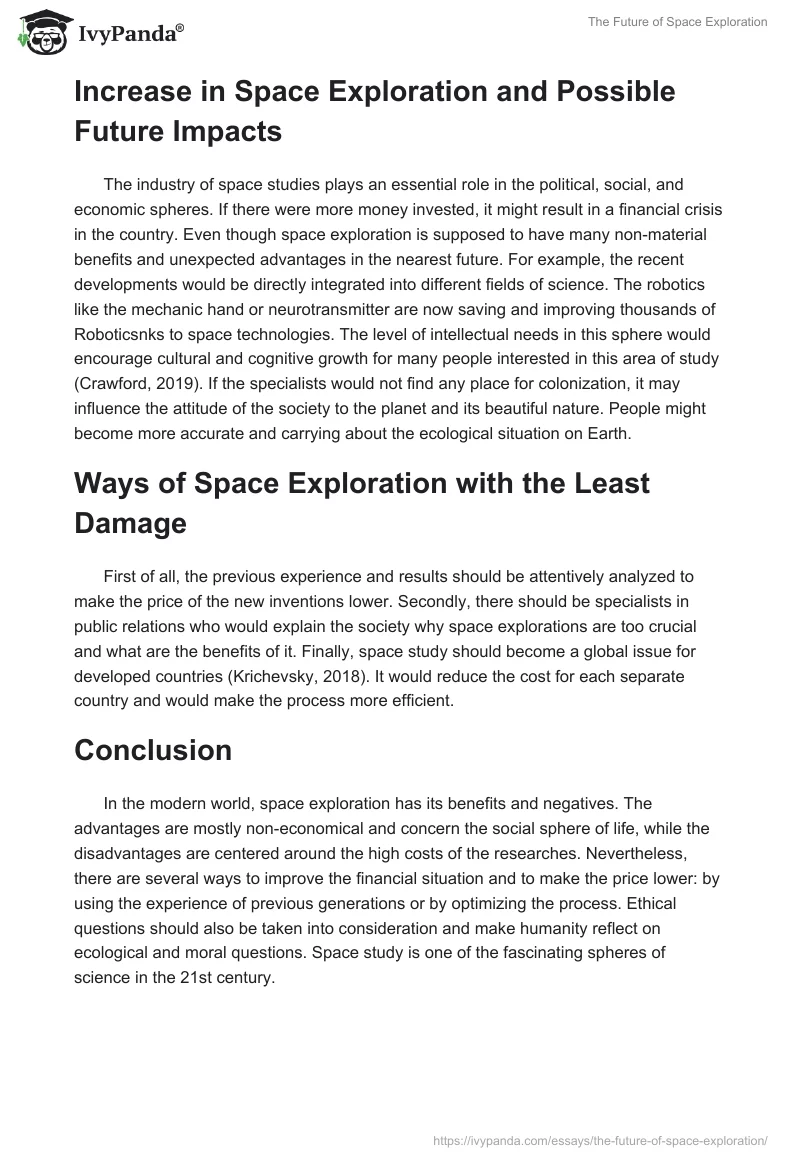The Future of Space Exploration. Page 3