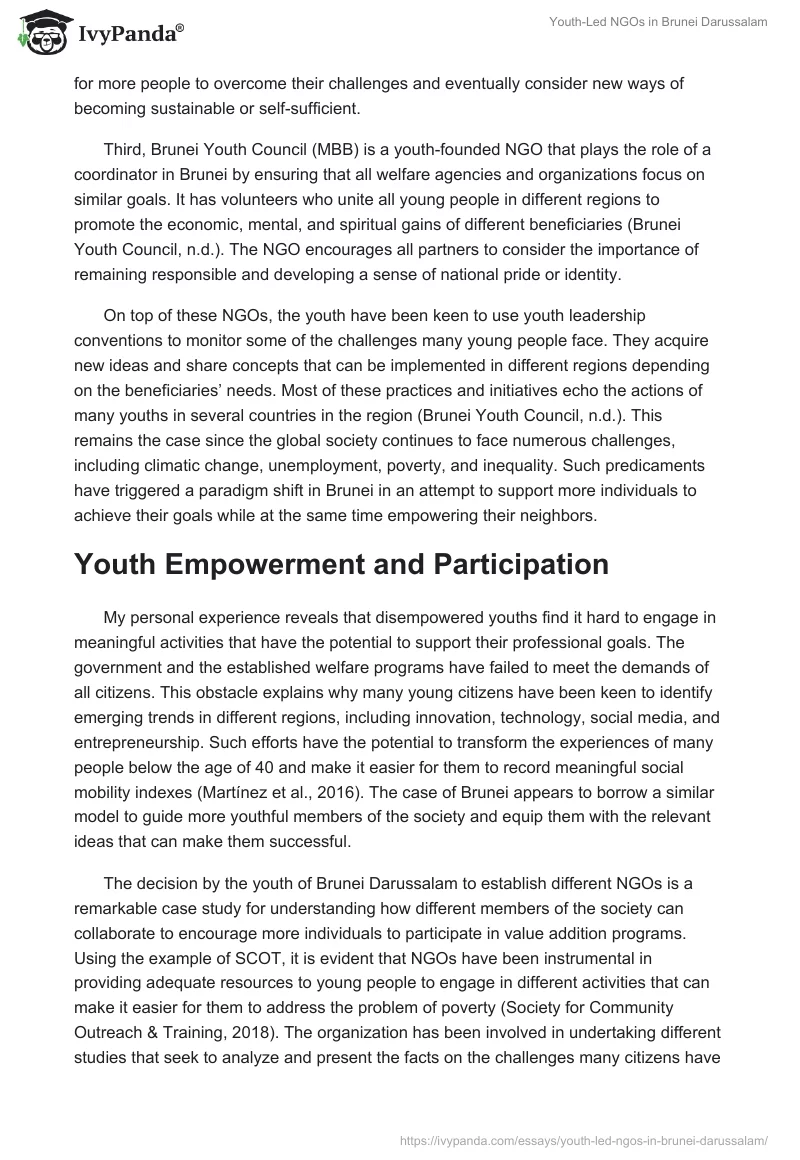 Youth-Led NGOs in Brunei Darussalam. Page 2
