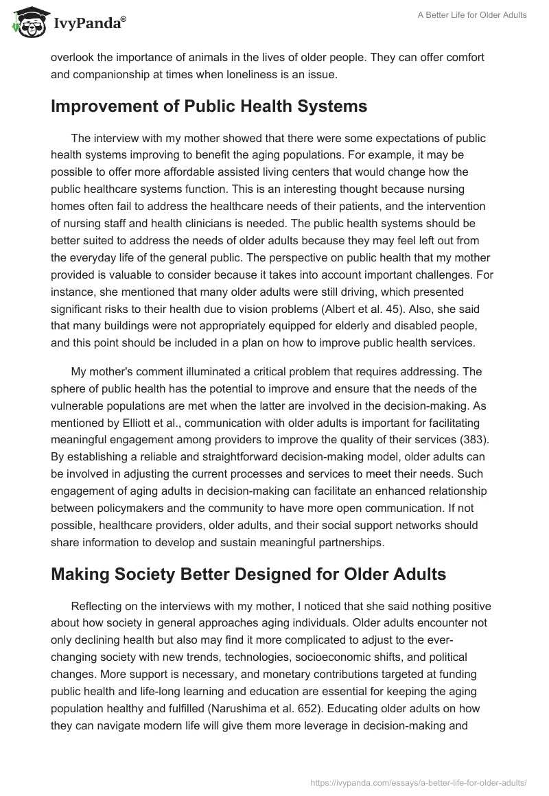 A Better Life for Older Adults. Page 4