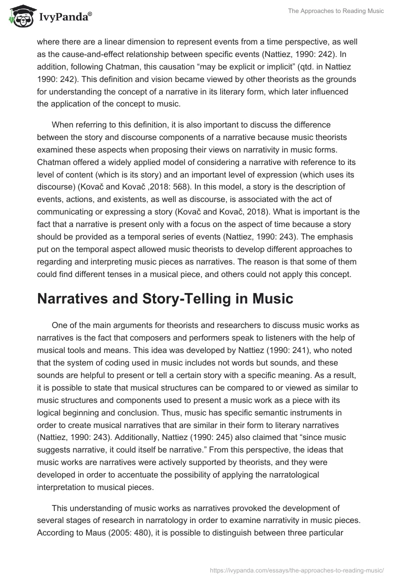 The Approaches to Reading Music. Page 2