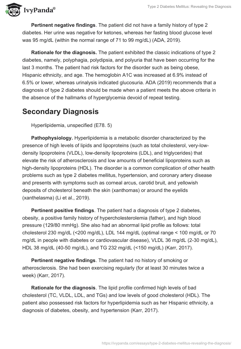 Type 2 Diabetes Mellitus: Revealing the Diagnosis. Page 2