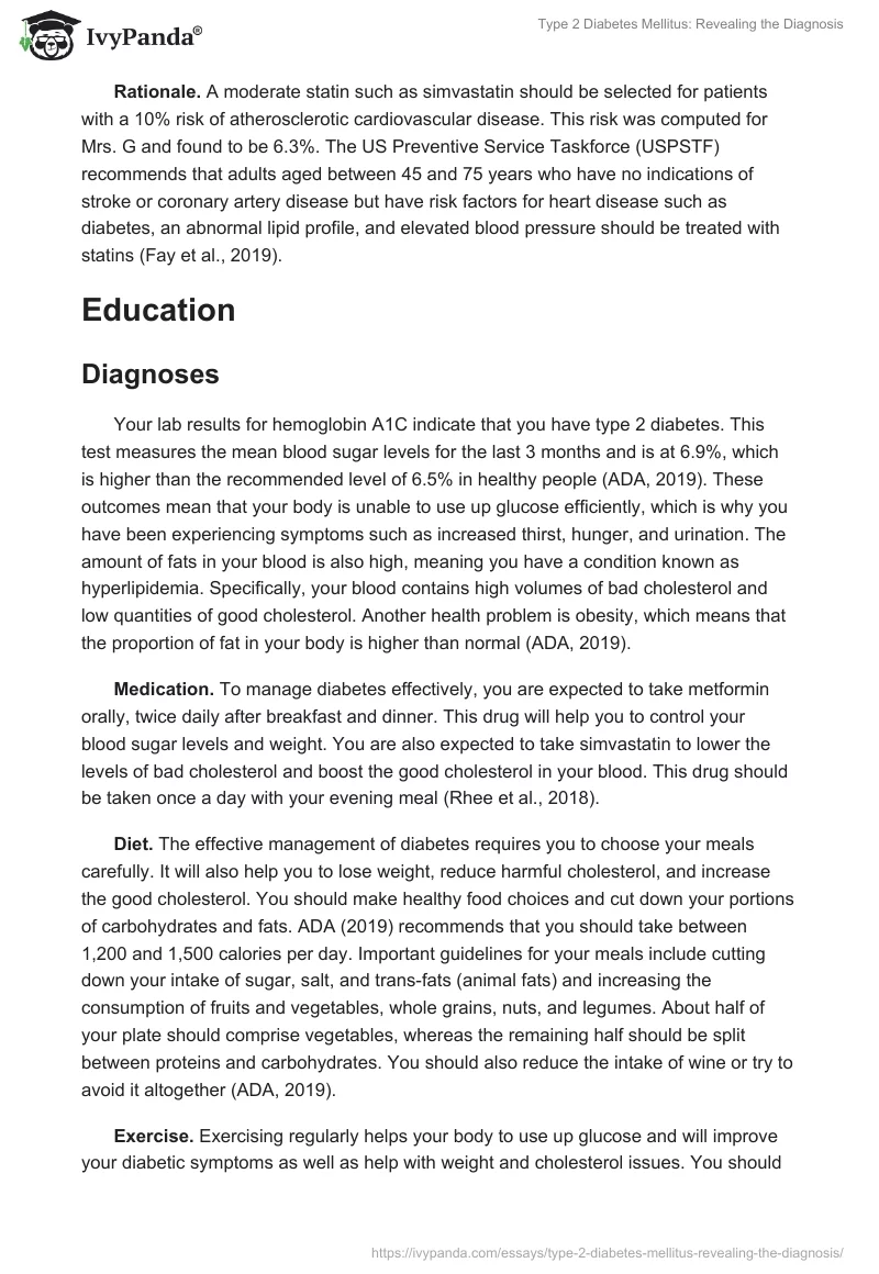 Type 2 Diabetes Mellitus: Revealing the Diagnosis. Page 5