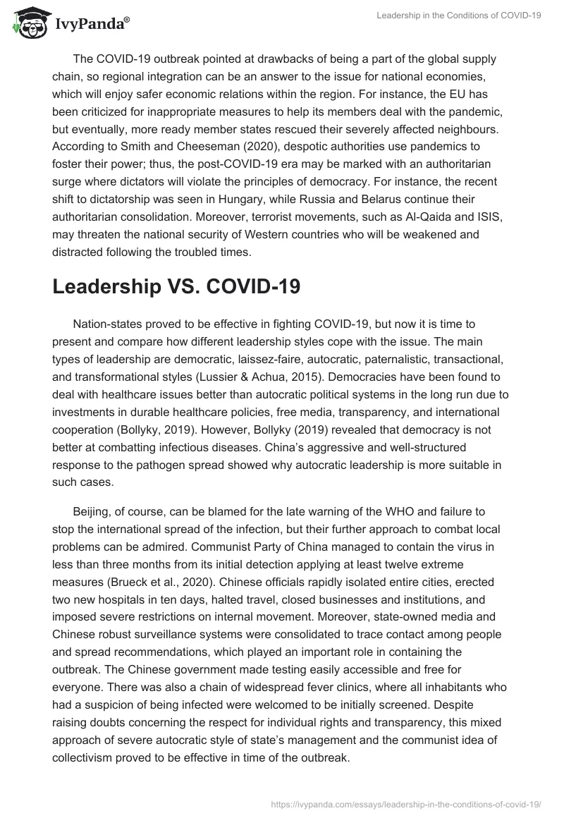 Leadership in the Conditions of COVID-19. Page 3