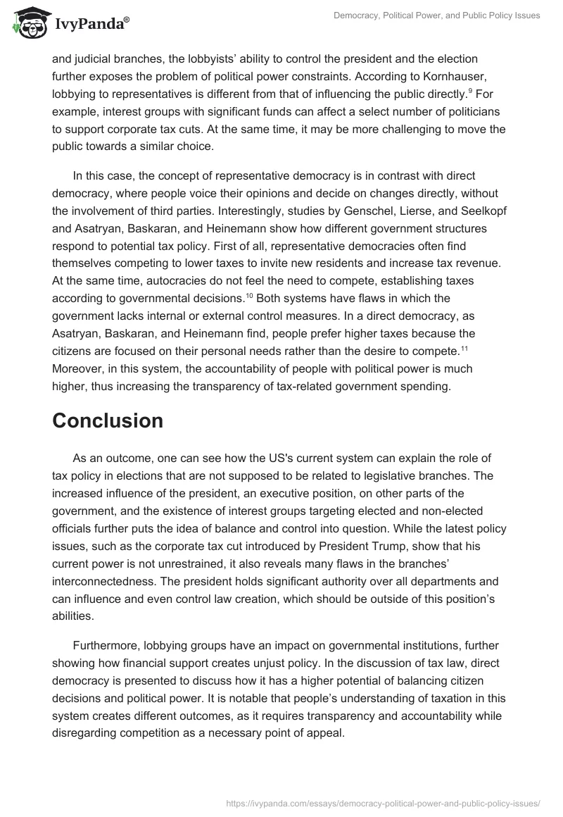 Democracy, Political Power, and Public Policy Issues. Page 4