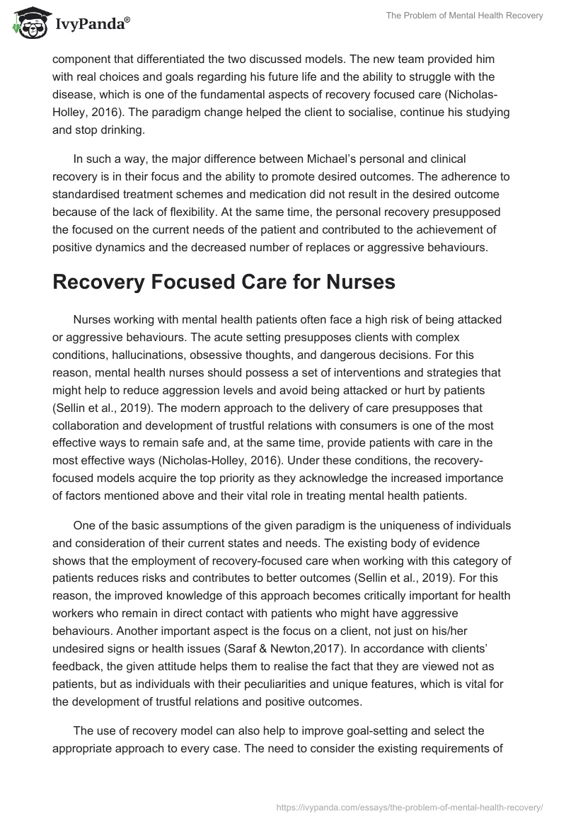 The Problem of Mental Health Recovery. Page 4