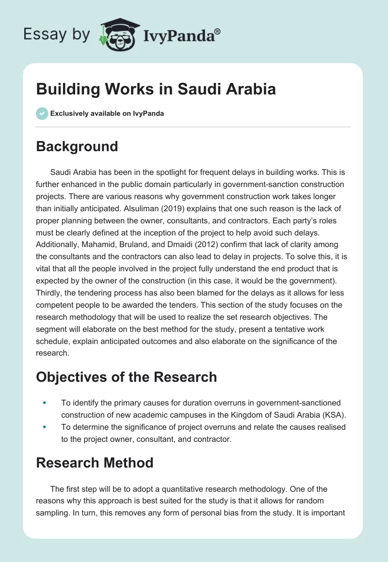 Building Works in Saudi Arabia. Page 1