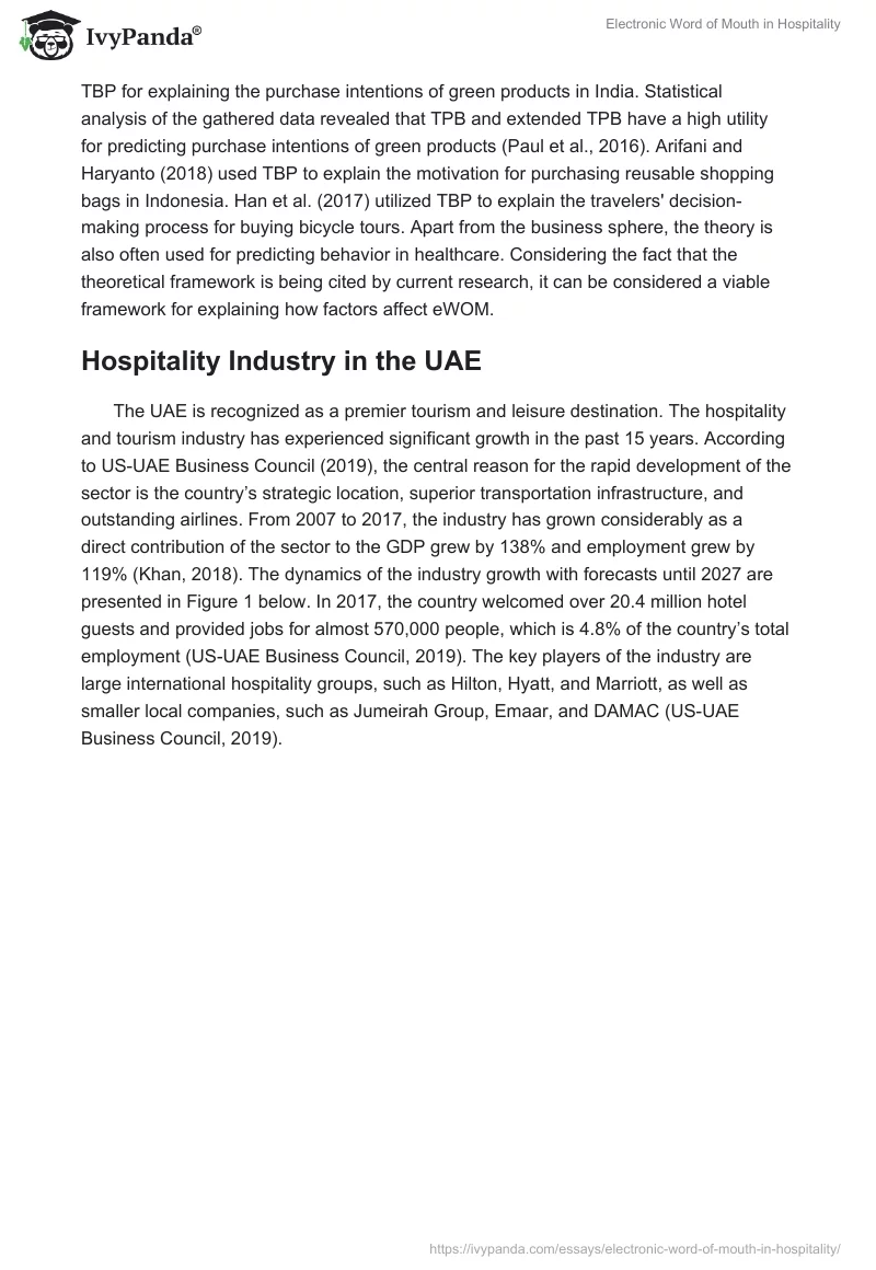 Electronic Word of Mouth in Hospitality. Page 3