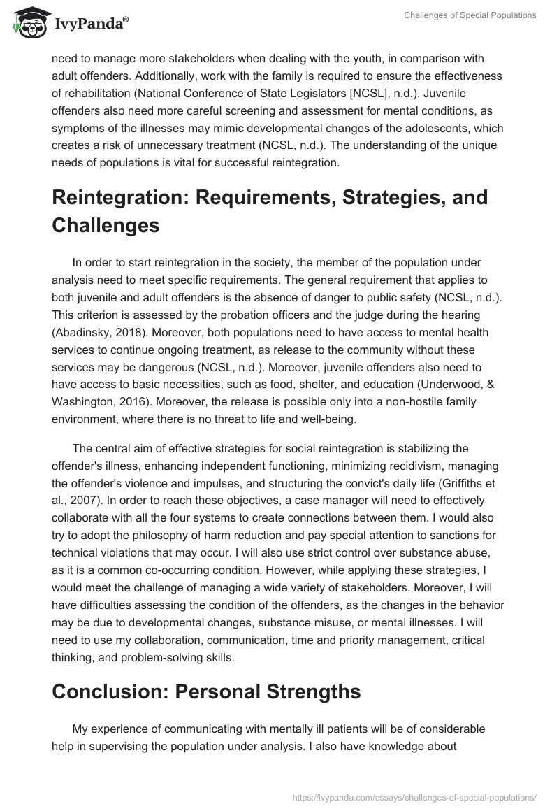 Challenges of Special Populations. Page 2