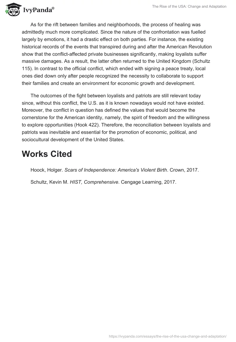 The Rise of the USA: Change and Adaptation. Page 2