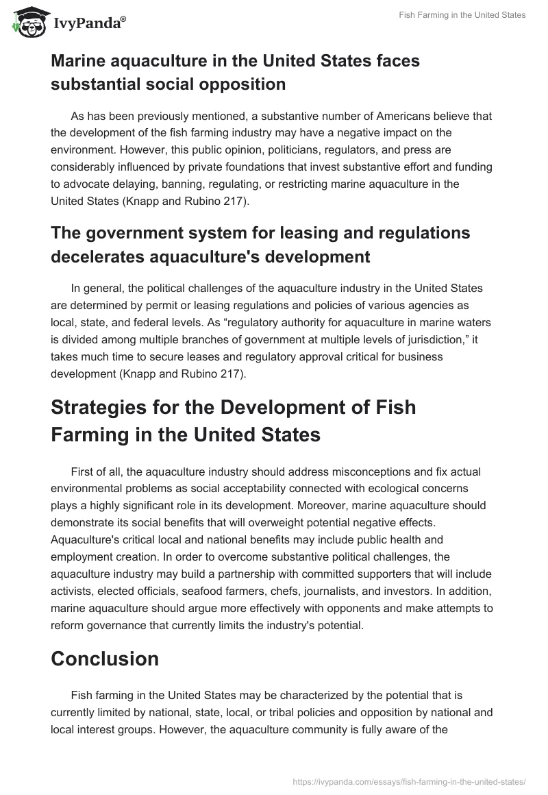 Fish Farming in the United States. Page 3