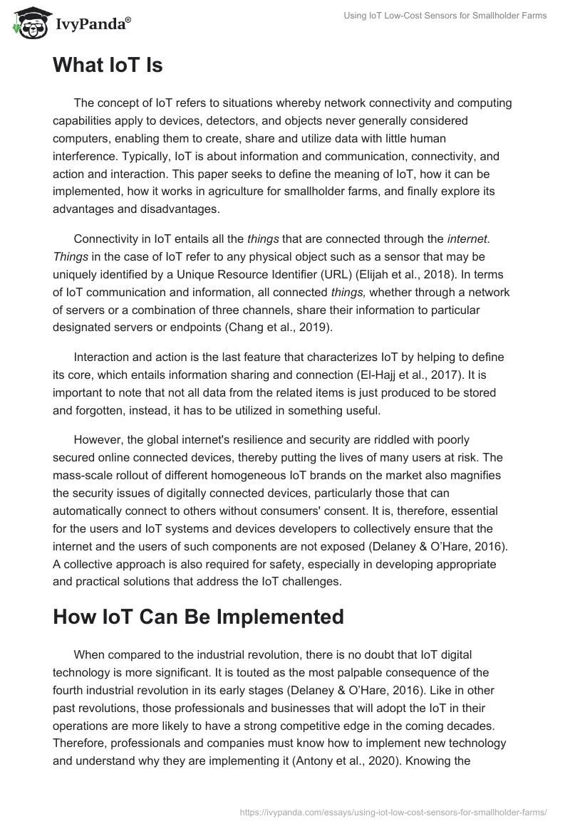Using IoT Low-Cost Sensors for Smallholder Farms. Page 2