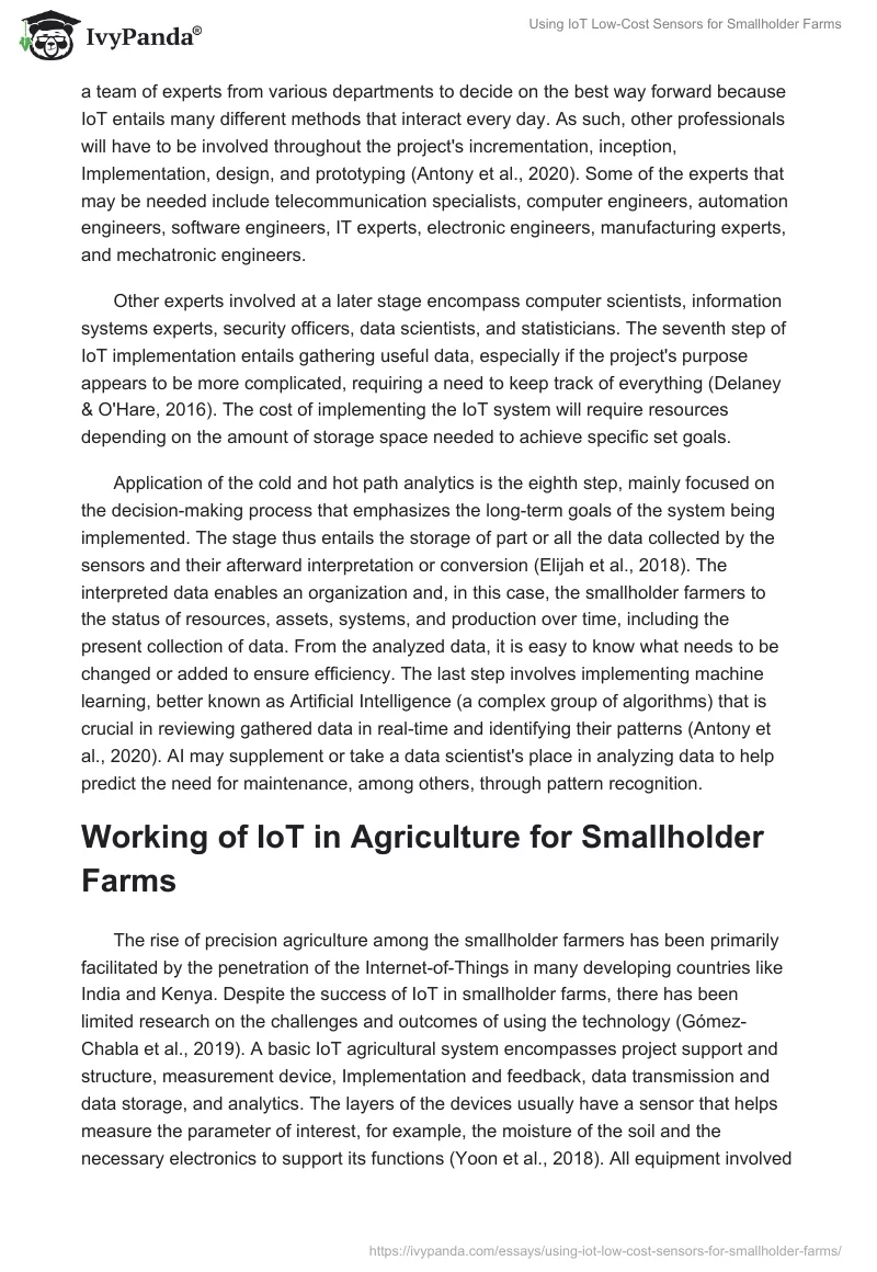 Using IoT Low-Cost Sensors for Smallholder Farms. Page 4