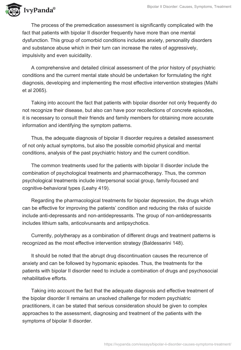 Bipolar II Disorder: Causes, Symptoms, Treatment. Page 2