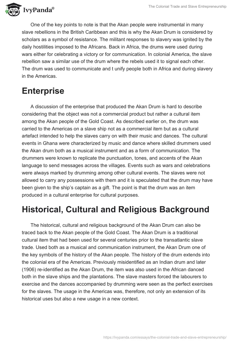 The Colonial Trade and Slave Entrepreneurship. Page 3