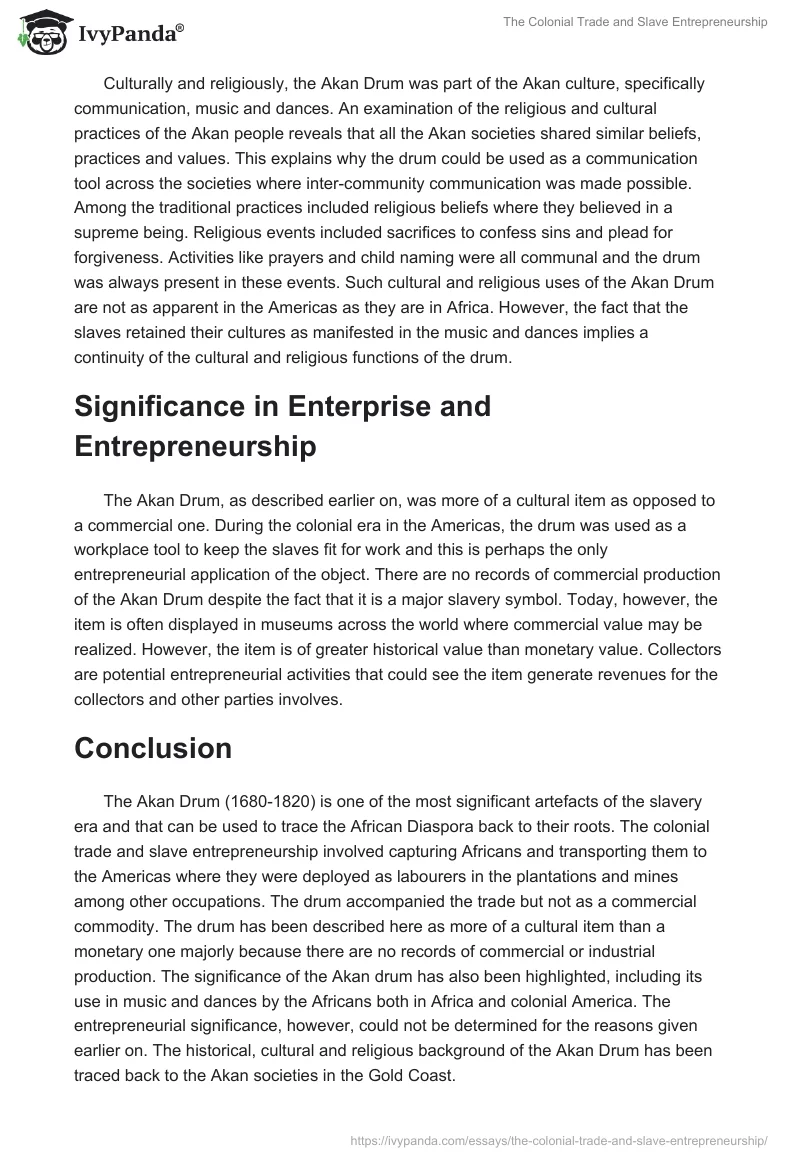 The Colonial Trade and Slave Entrepreneurship. Page 4