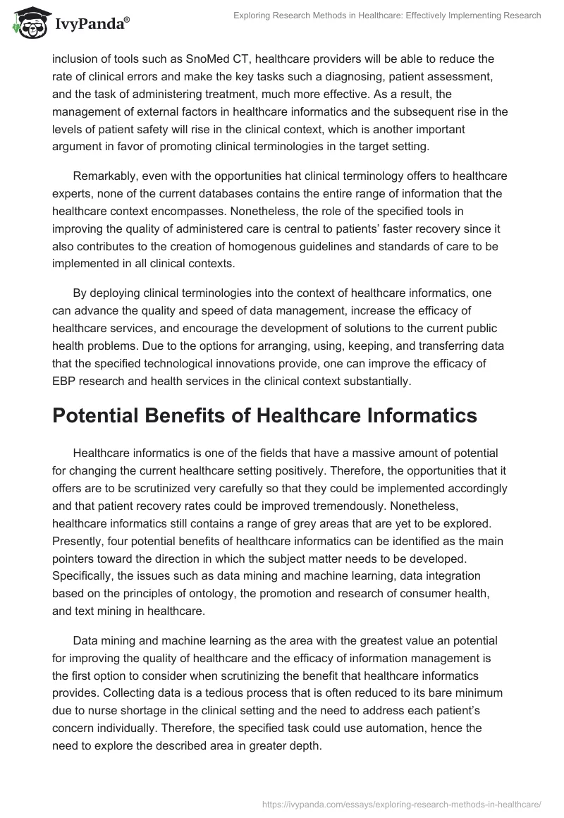 Exploring Research Methods in Healthcare: Effectively Implementing Research. Page 5
