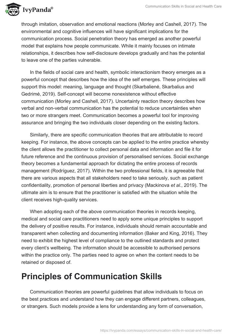 Communication Skills in Social and Health Care. Page 2