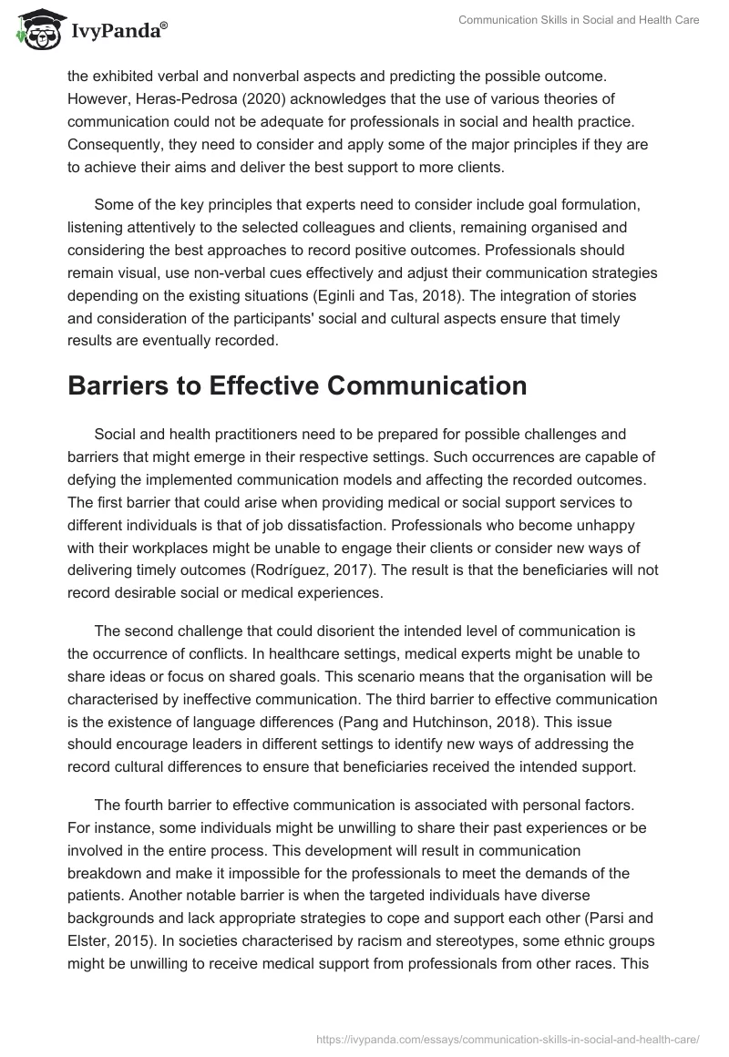 Communication Skills in Social and Health Care. Page 3