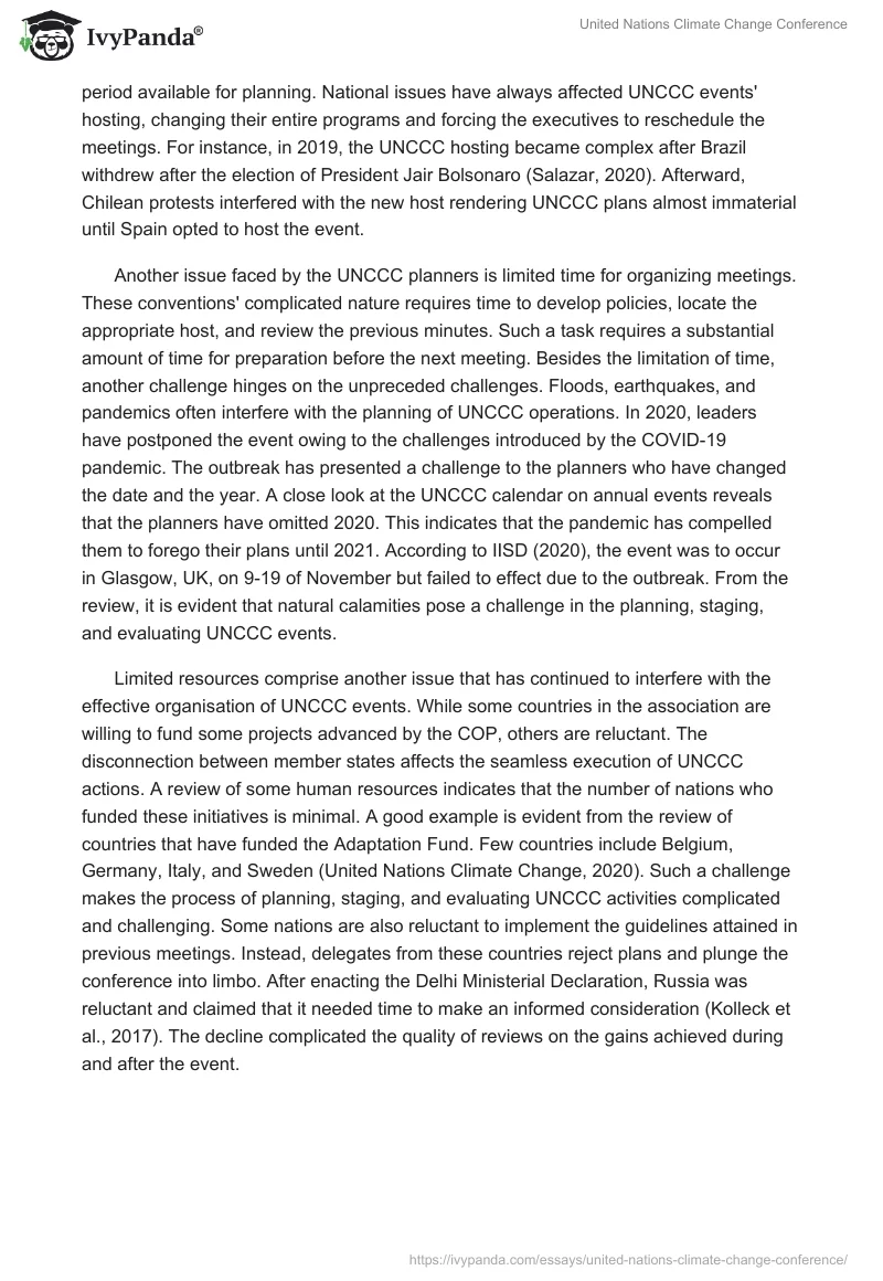 United Nations Climate Change Conference. Page 5