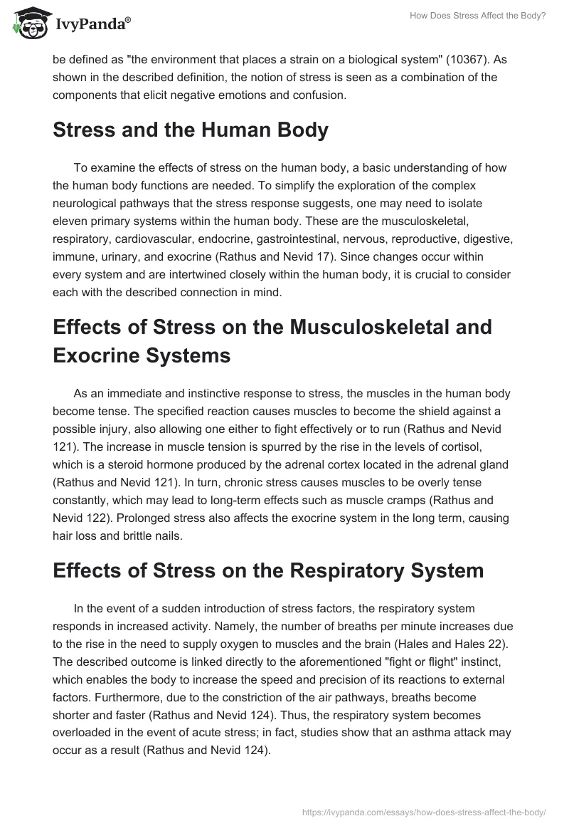 How Does Stress Affect the Body?. Page 2