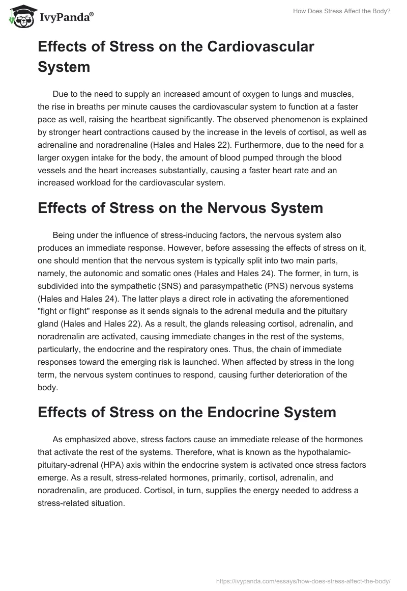 How Does Stress Affect the Body?. Page 3