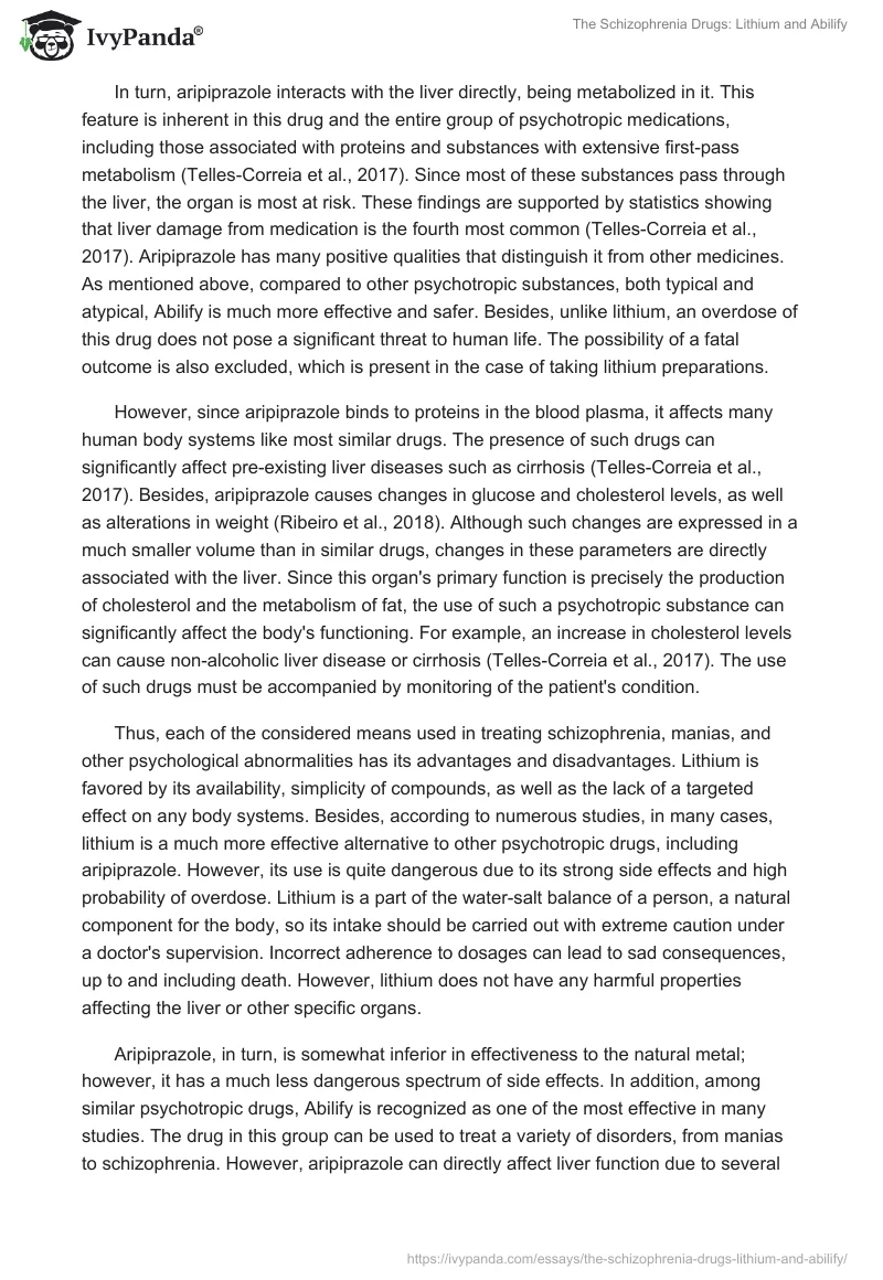 The Schizophrenia Drugs: Lithium and Abilify. Page 3