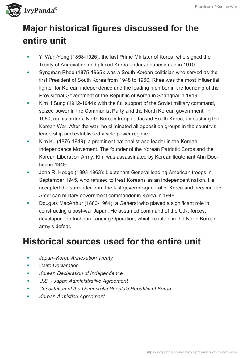 Premises of Korean War. Page 2