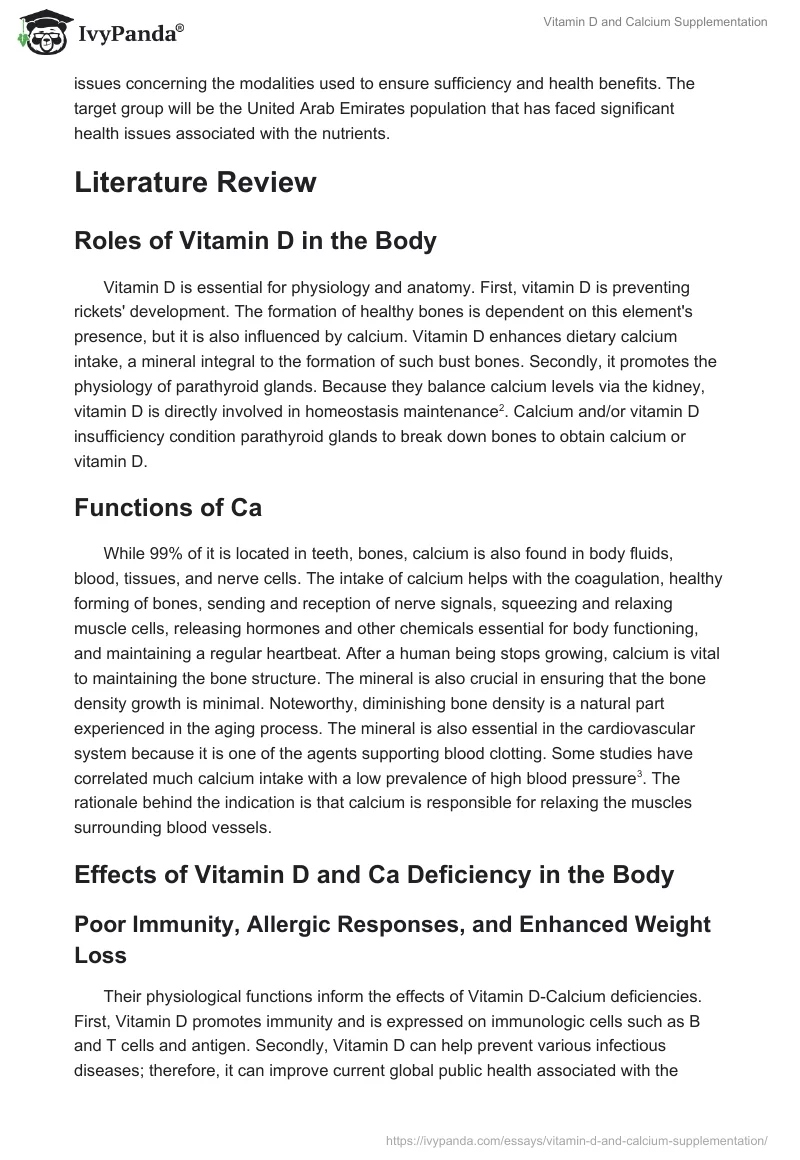 Vitamin D and Calcium Supplementation. Page 2