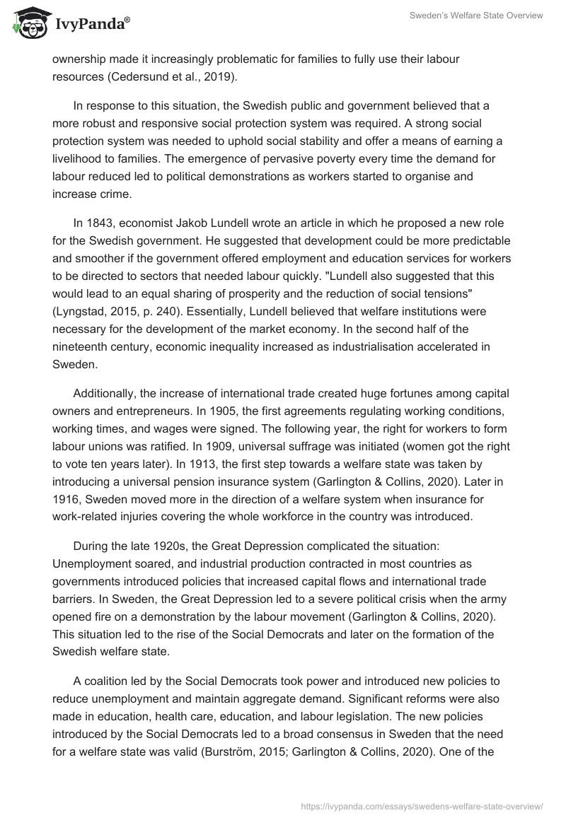 Sweden’s Welfare State Overview. Page 2