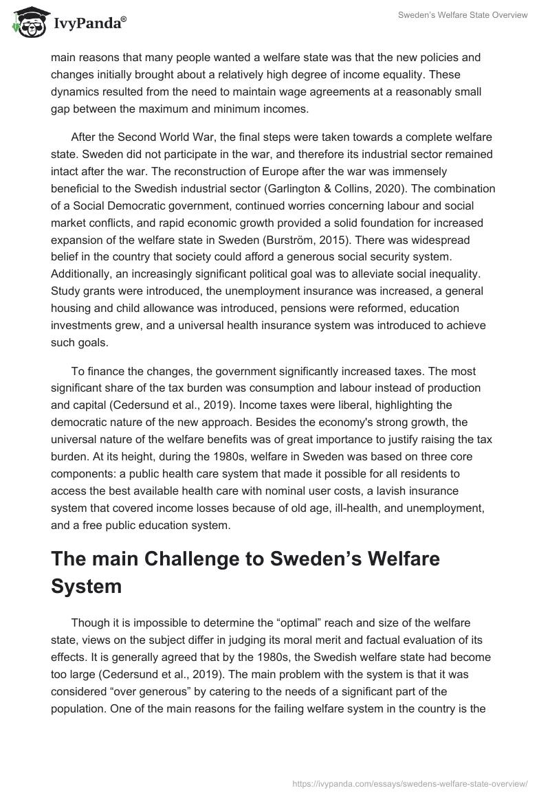 Sweden’s Welfare State Overview. Page 3