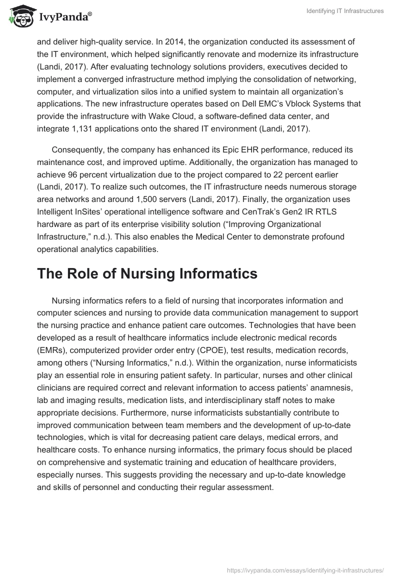 Identifying IT Infrastructures. Page 2