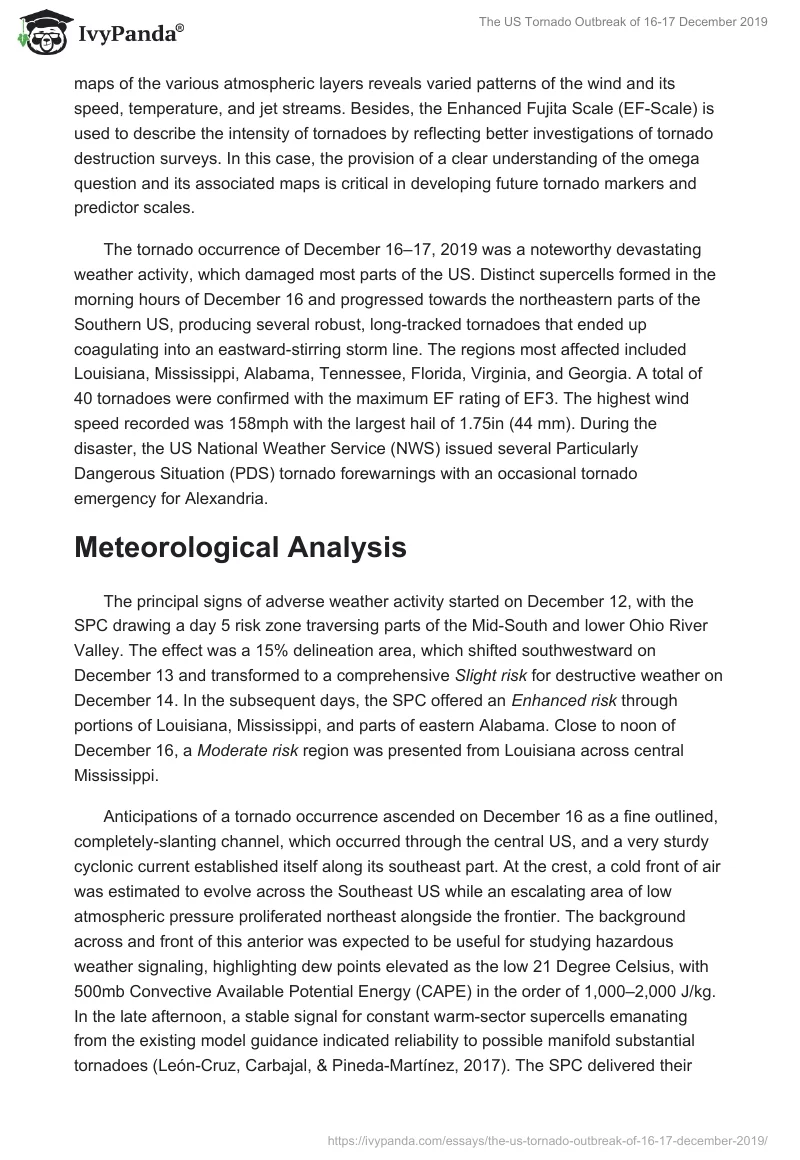 The US Tornado Outbreak of 16-17 December 2019. Page 2
