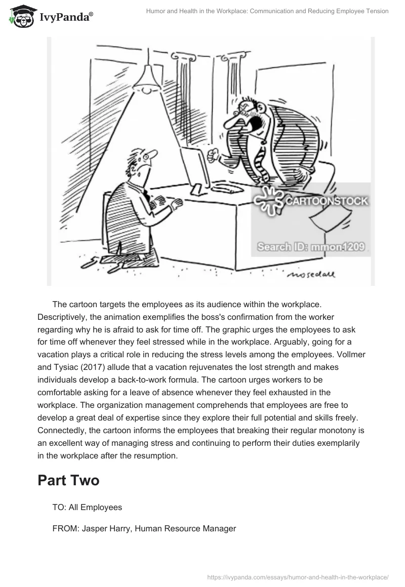 Humor and Health in the Workplace: Communication and Reducing Employee Tension. Page 3