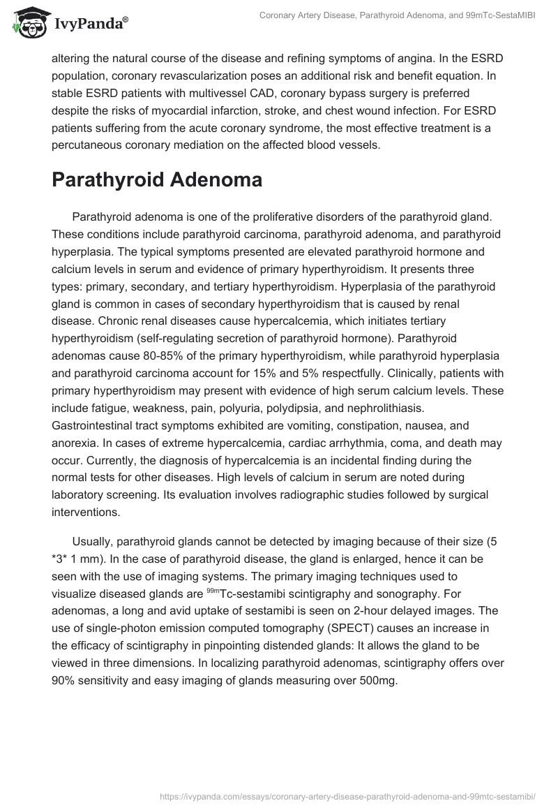 Coronary Artery Disease, Parathyroid Adenoma, and 99mTc-SestaMIBI. Page 2