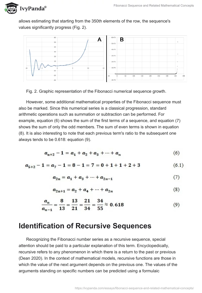 Fibonacci Sequence and Related Mathematical Concepts. Page 5