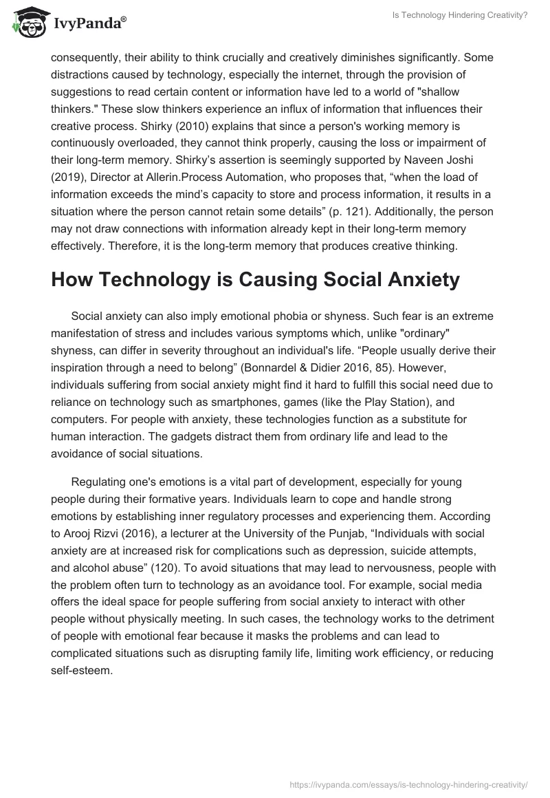 Is Technology Hindering Creativity?. Page 4