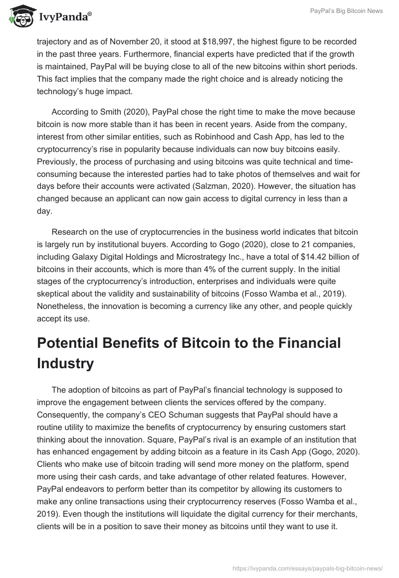 PayPal’s Big Bitcoin News. Page 2