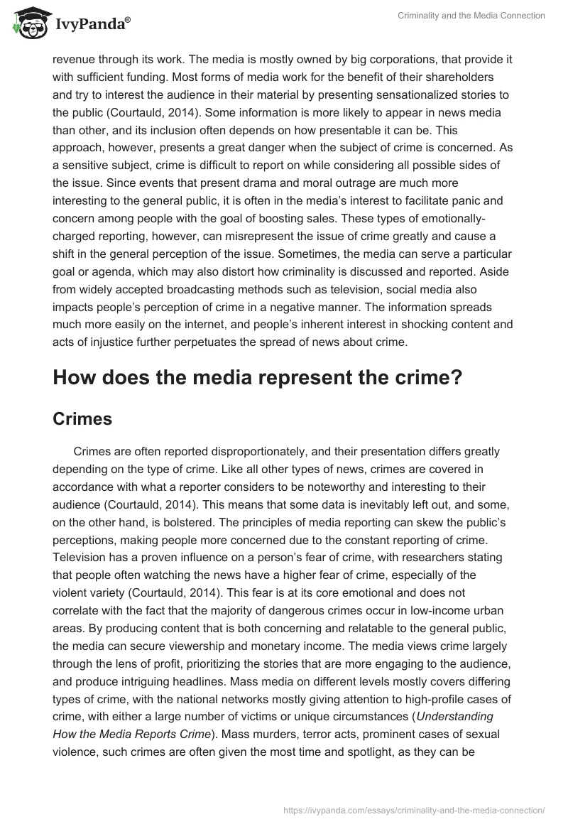Criminality and the Media Connection. Page 2