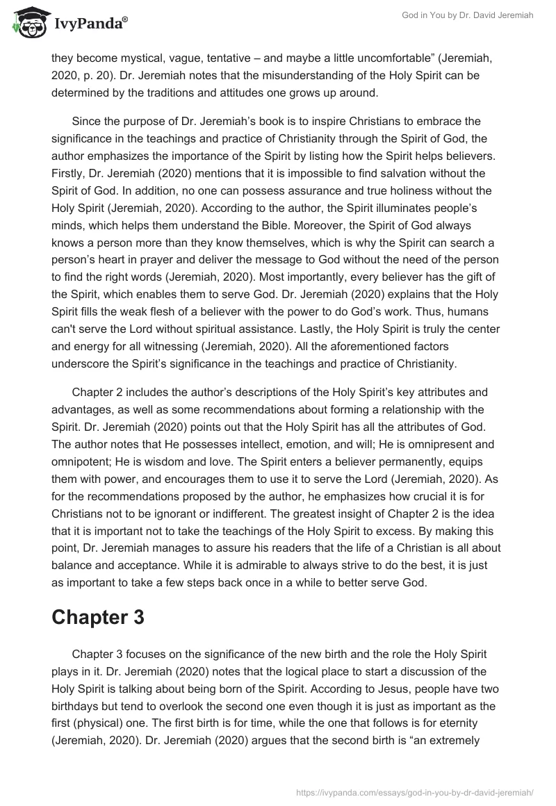 "God in You" by Dr. David Jeremiah. Page 2