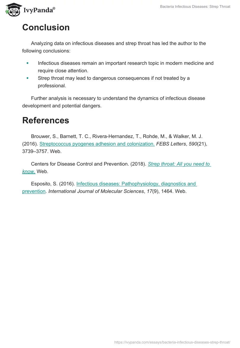 Bacteria Infectious Diseases: Strep Throat. Page 2