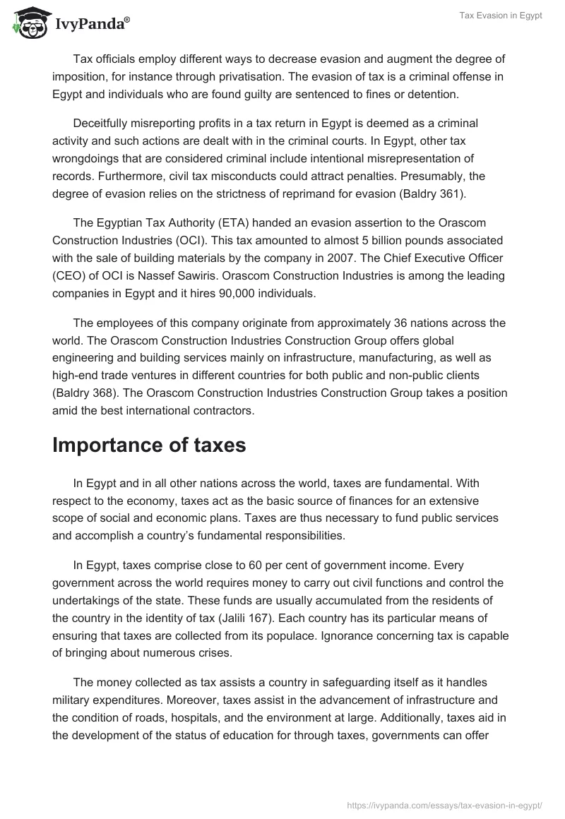 Tax Evasion in Egypt. Page 2