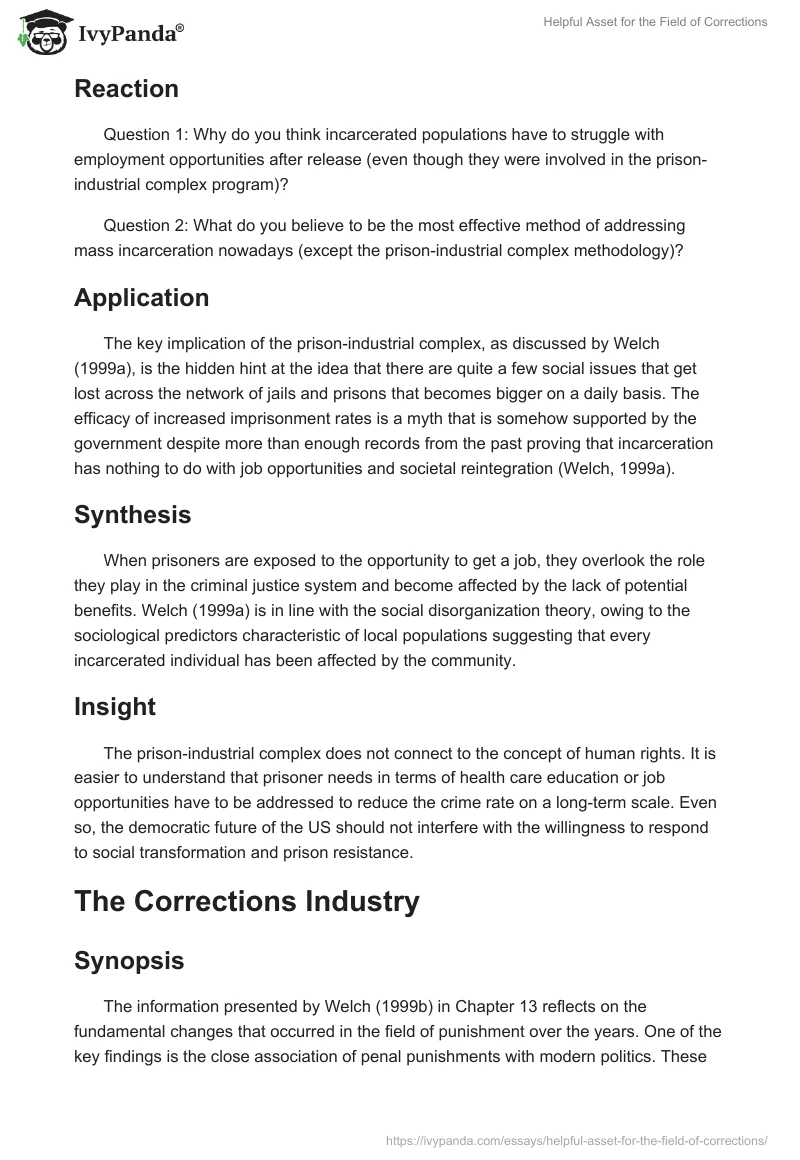 Helpful Asset for the Field of Corrections. Page 3