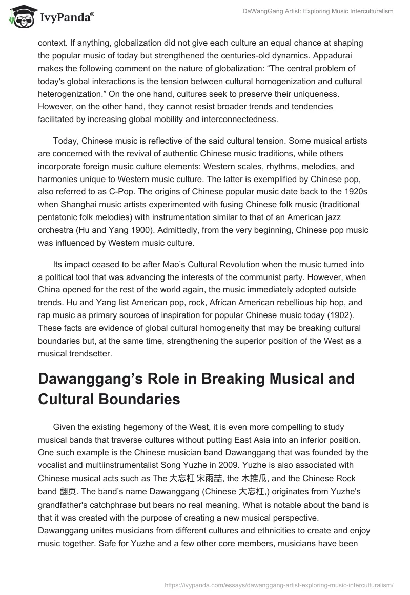DaWangGang Artist: Exploring Music Interculturalism. Page 3