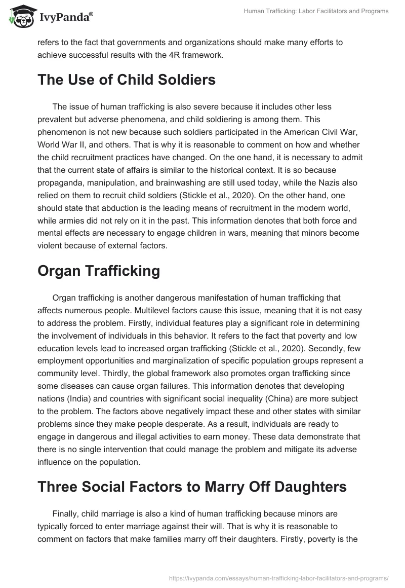 Human Trafficking: Labor Facilitators and Programs. Page 3